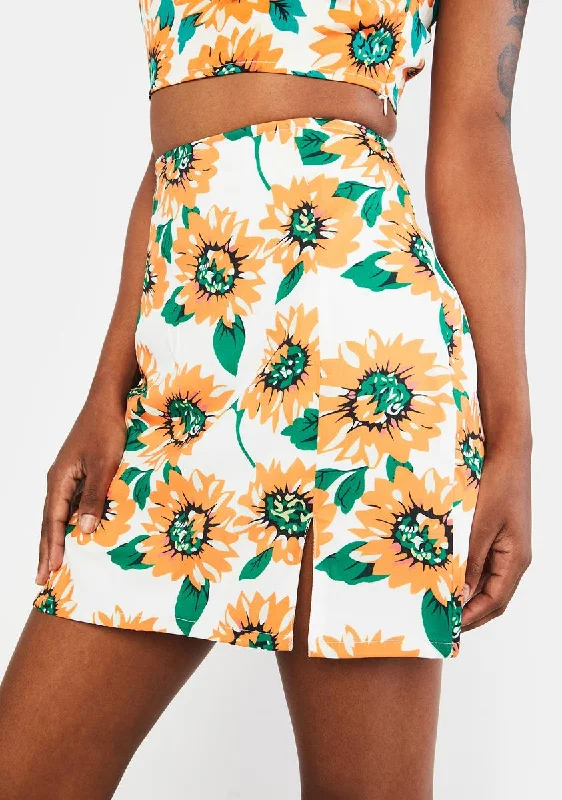 Classic Women's Apparel Fashion Sale Kaya Sunflower Skirt