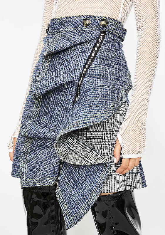 Women's Clothing For Travel New Arrivals Style Maven Plaid Skirt