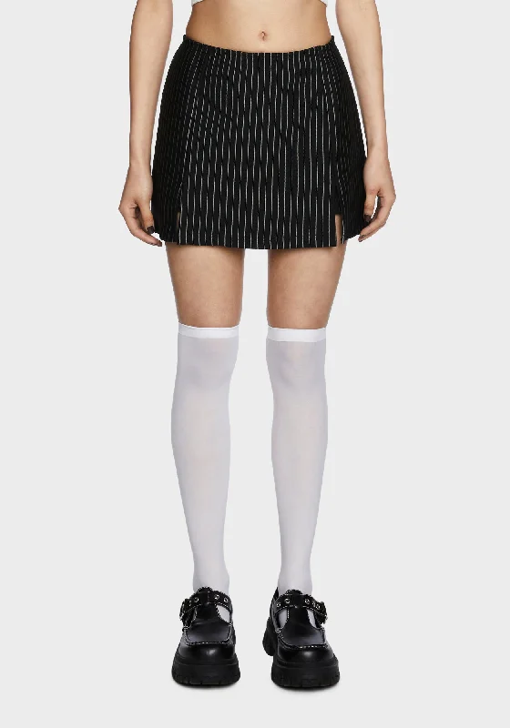 Fashionable Women's Outfit Fall Sale, Prices Drop Under The Boardwalk Mini Skort - Pinstripe