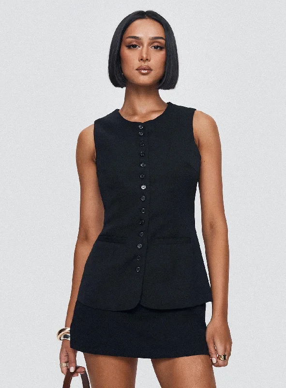 Timeless Women's Outfit Trendy Pulse Islington Top Black