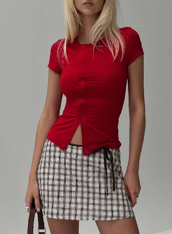 Women's Everyday Apparel The Good Stuff Calyssa Top Red