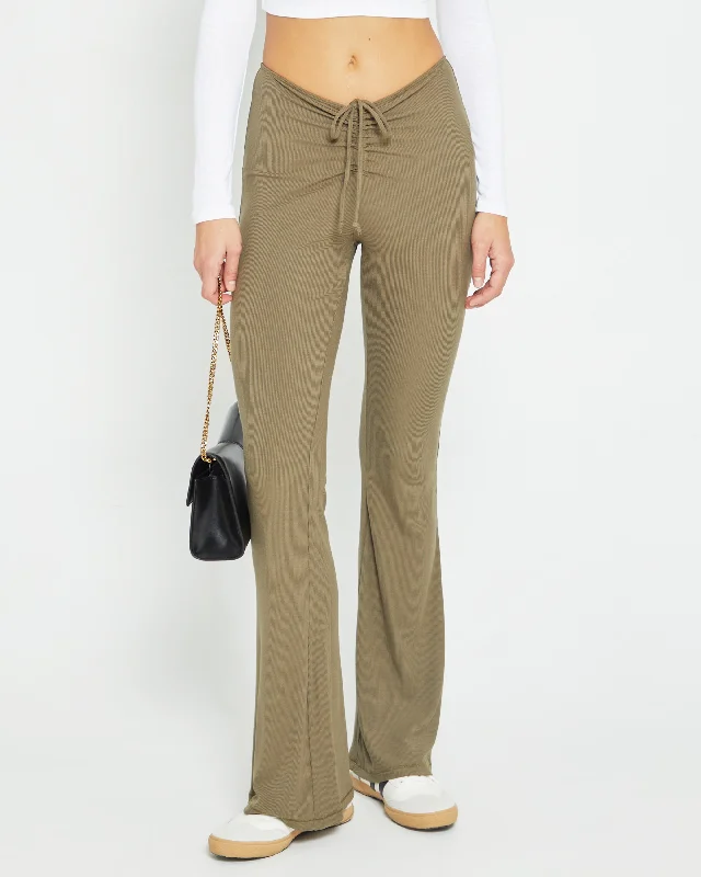 Women's Night-Out Outfit Elegant Fashion Offers Soft Lounge Ruched Pant