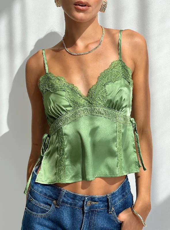 Women's Casual Wear Outfit Limited Styles Isolind Top Apple Green