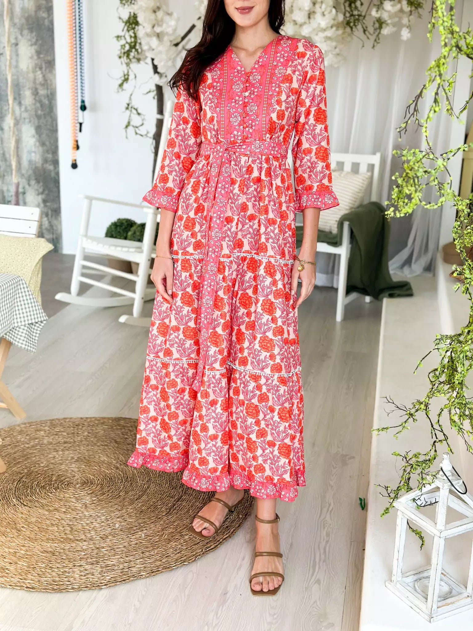 Women's Elegant Outfit Weekend Exclusive Tart Floral Long Dress