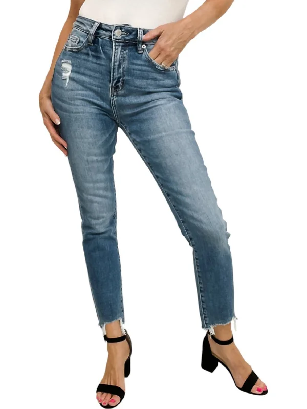 Affordable Trendy Clothes For Women Bold Style Discounts Super High Rise Straight Leg Jeans In Blue