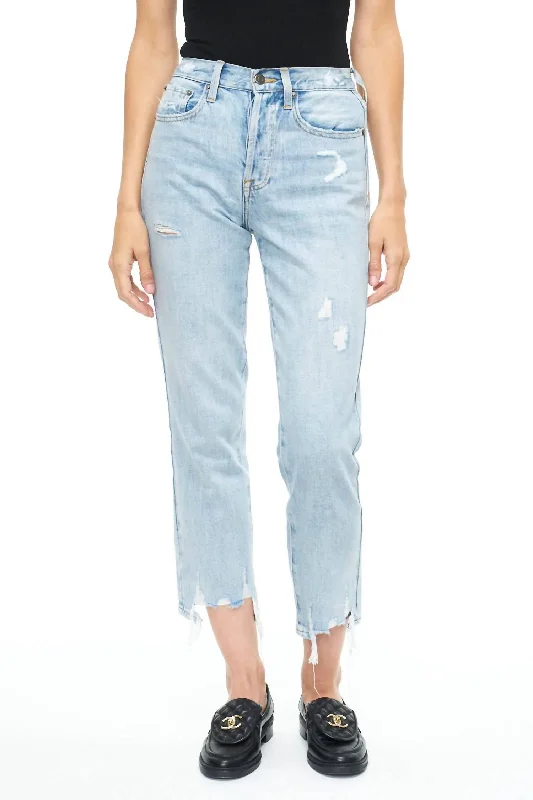 Women's Transitional Outfit The Good Stuff Charlie High Rise Straight Leg Jeans In Ruthless