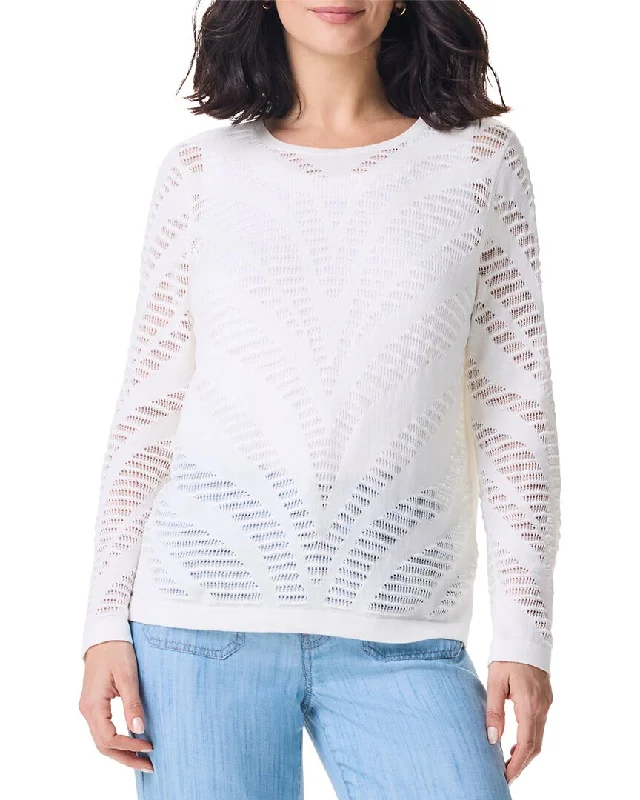 Women's Elegant Clothes Vintage-Inspired Style Offers NIC+ZOE Placed Pointelle Sweater