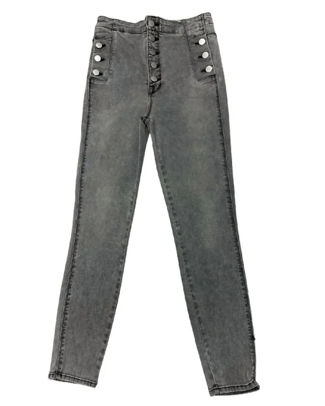 Affordable Women's Clothing Romantic Fashion Discounts Women's Infidelity Skinny Jeans In Gray