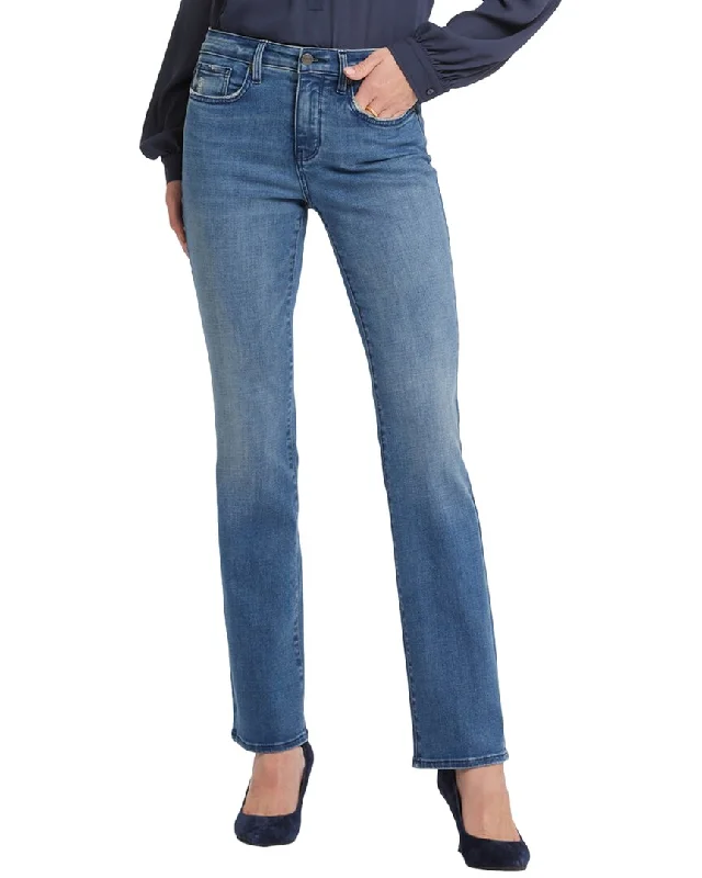 Women's Holiday Attire Comfort Meets Fashion NYDJ Barbara Cascade Wave Bootcut Jean