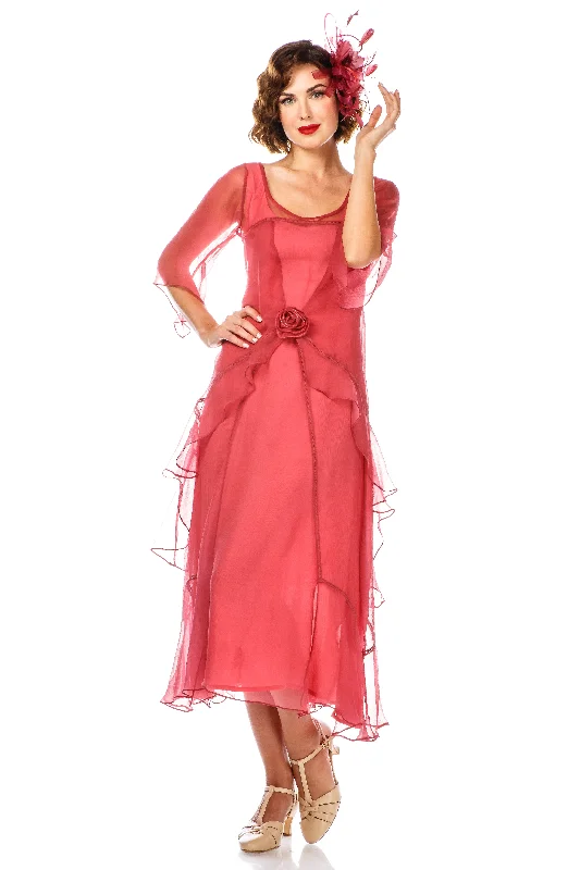 Formal Garments For Women Discount Extravaganza Great Gatsby Party Dress in Rose Blossom by Nataya