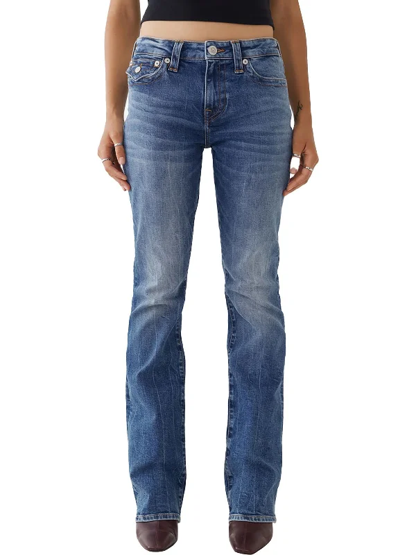 Modern Women's Apparel End-Of-Season Clearance Womens Mid Rise Medium Wash Straight Leg Jeans