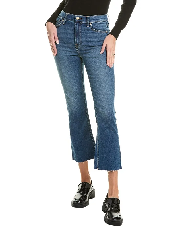 Vintage-Inspired Garments Chic Style, Always In Vogue 7 For All Mankind High-Waist Autumn Slim Kick Jean