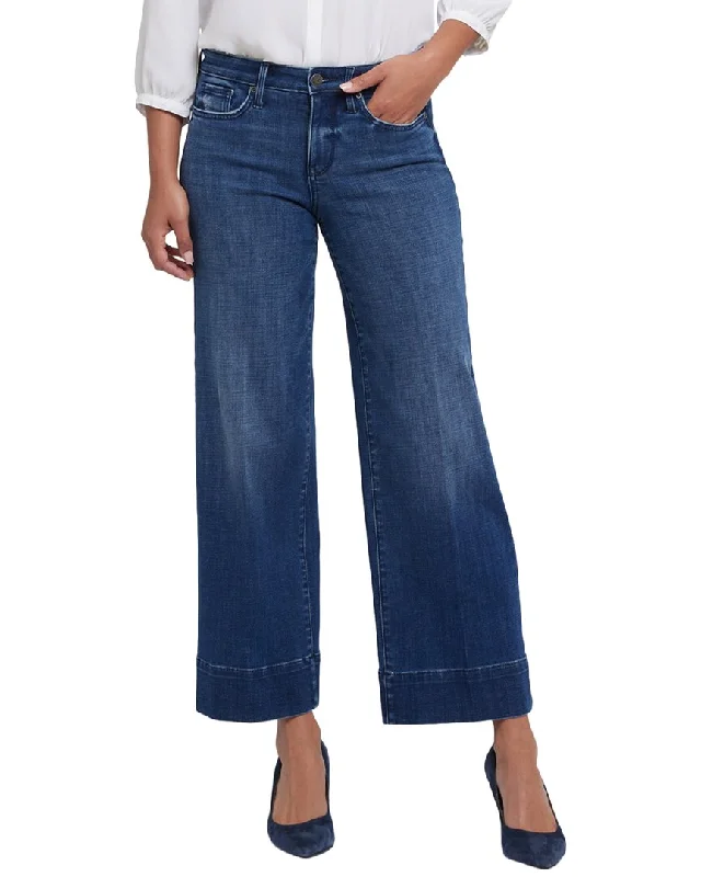 Women's Comfy Attire For Lounging The Latest Trends NYDJ Teresa Moonlight Wide Leg Jean