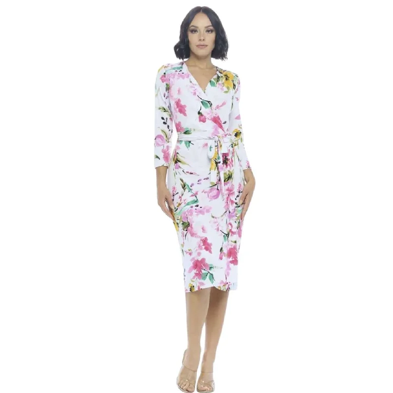 Women's Vintage-Inspired Clothing Fashionista Sale Spring Fling Jersey Wrap Dress CLEARANCE FINAL SALE