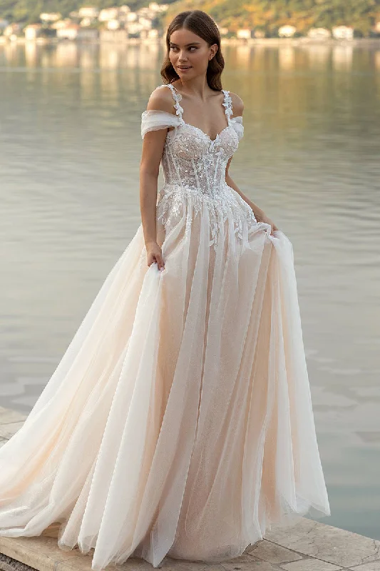 Women's Evening Clothes The Latest Trends Eternity Boho A-line Lace Wedding Dress