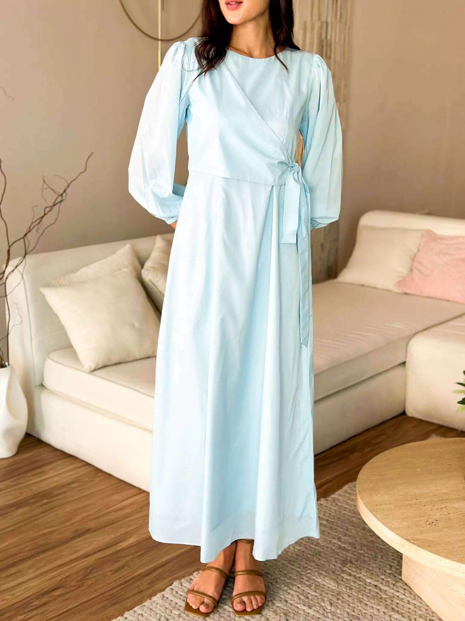 Stylish Outerwear Clothes For Women Quick Grab Deals Freesia Blue Long Dress