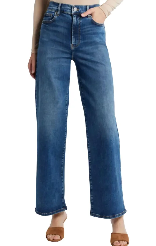 Women's Elegant Garments Absurdly Cheap Sale Le Slim Palazzo Jeans In Skywalk