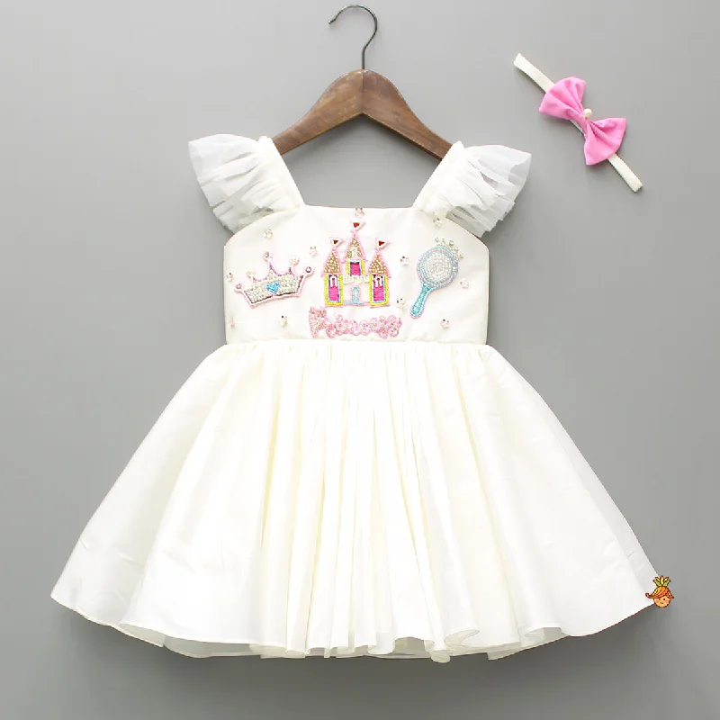 Women's Casual Clothing For Lounging The Latest Fashion Trends Off White Flared Dress With Bowie Headband