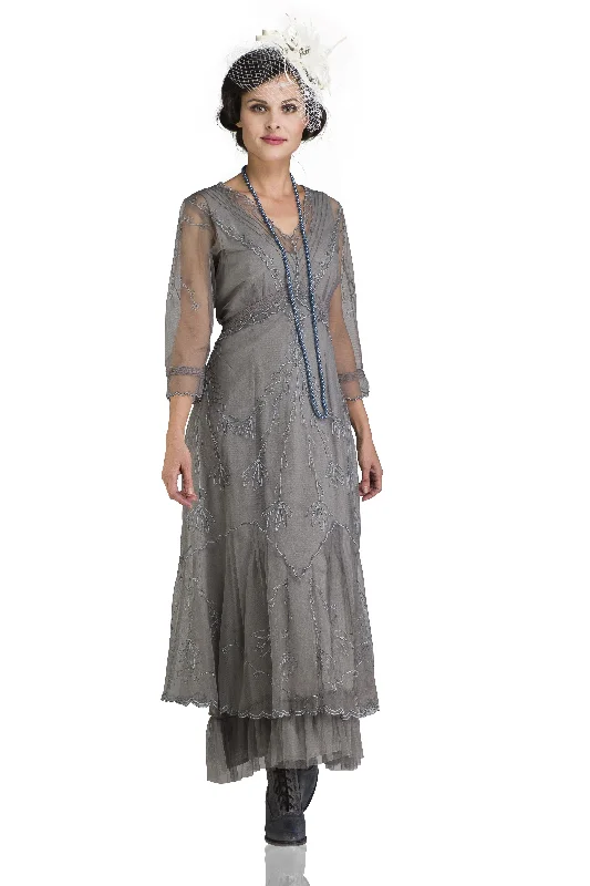 Affordable Women's Clothes Fashion Forward, Function First Somewhere in Time Dress in Smoke by Nataya