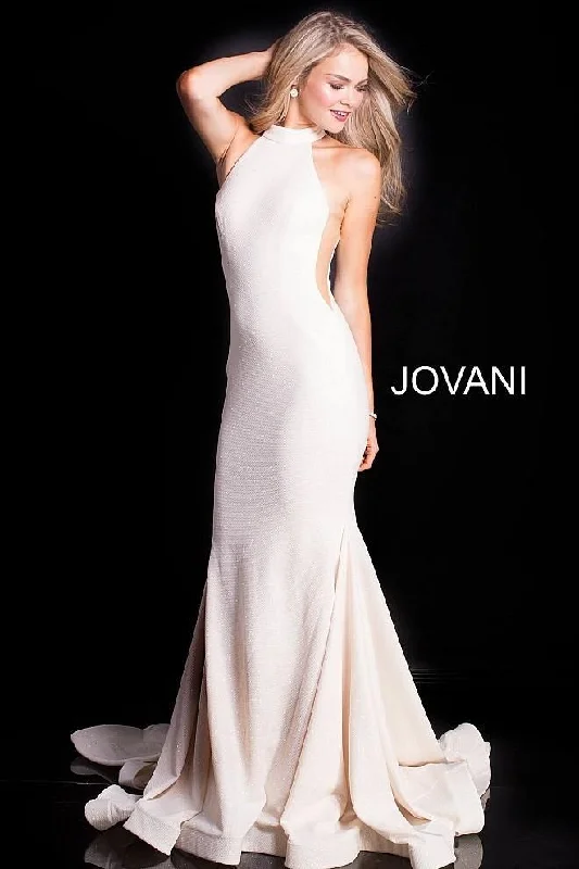 Women's Transitional Clothes Limited Styles Jovani 55185 Long Bridal Dress