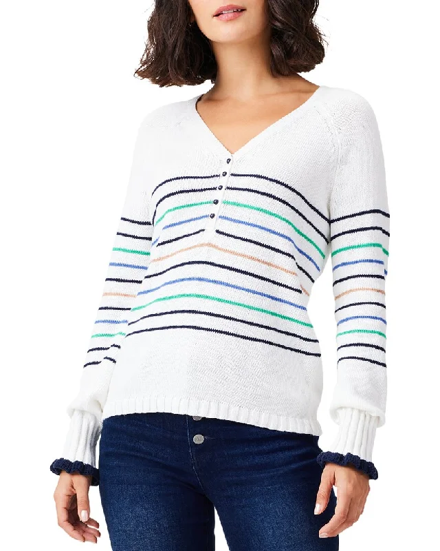 Luxury Women's Clothes Fashion Sale NIC+ZOE Plus Maritime Stripe Sweater