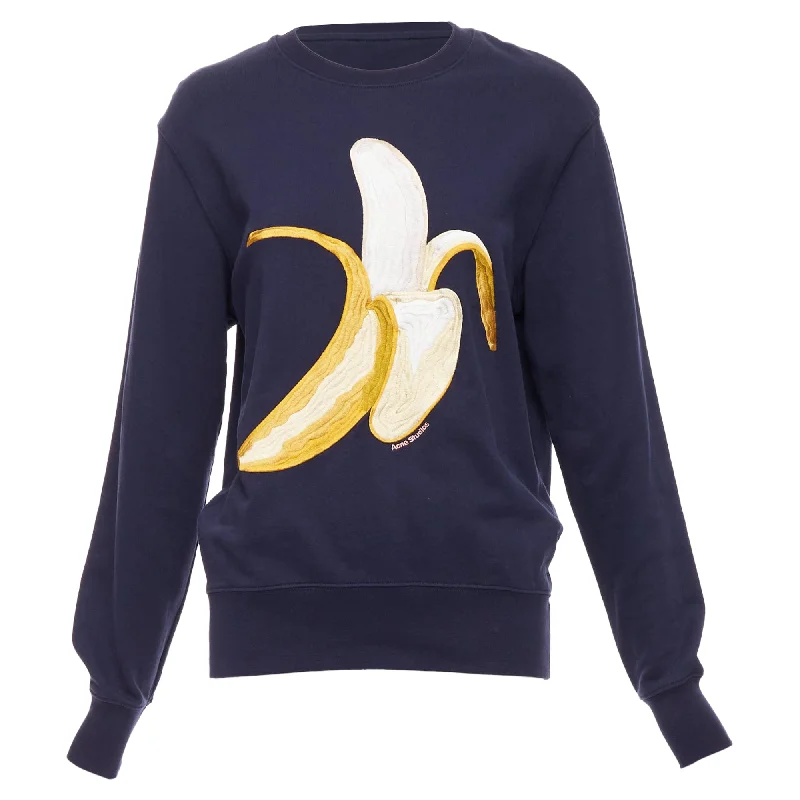 Women's Festive Attire Limited Time Offer Acne Studios 10 Corso Como Banana Embroidery Logo Sweater