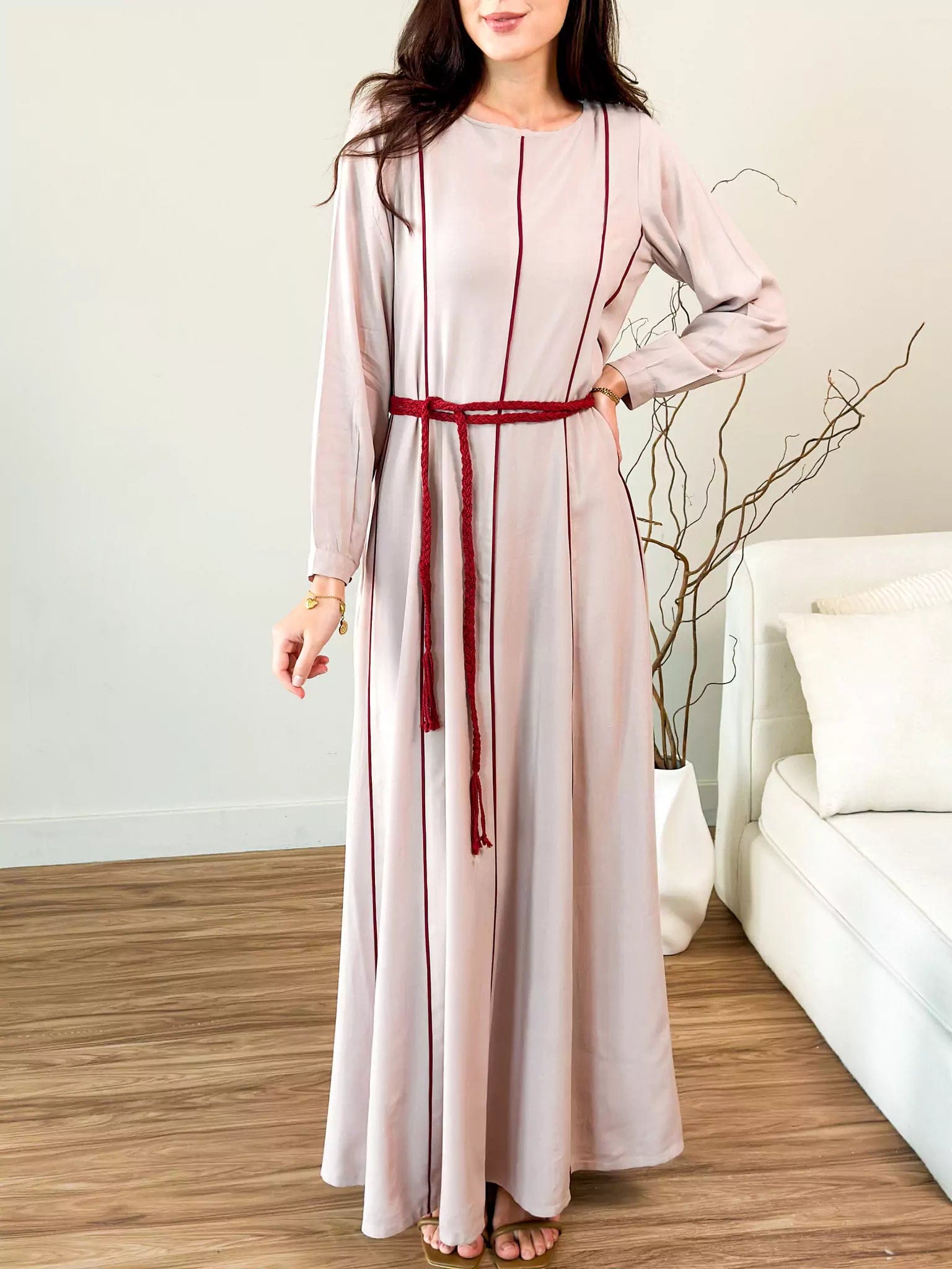 Women's Evening Apparel Fashionista Sale Oats n Rose Braided Long Dress