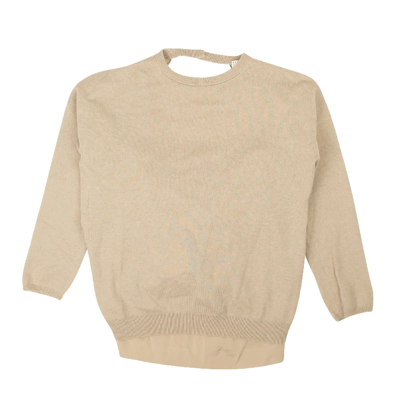 Vintage-Inspired Women's Apparel Premium Fashion Nut Cashmere Crewneck Thermal Sweater