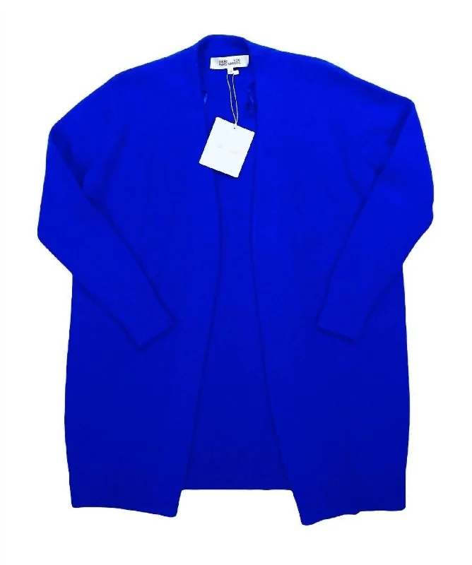 Women's Timeless Attire Flash Sale Starts Women's Wool Open Front Cardigan In Blue