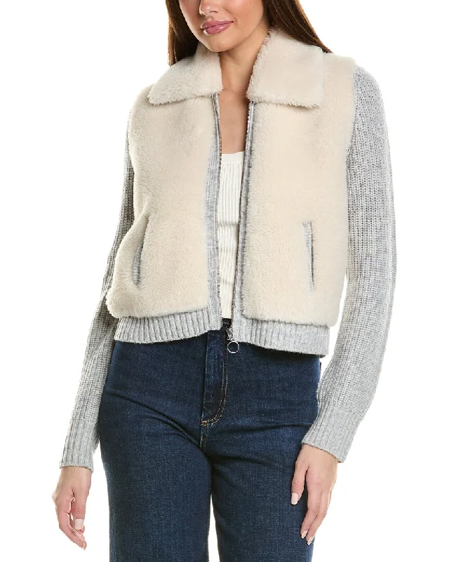 High-Quality Fashion At Discounted Prices – Shop Today Hannah Rose Sherpa Shaker Full Zip Wool & Cashmere-Blend Jacket