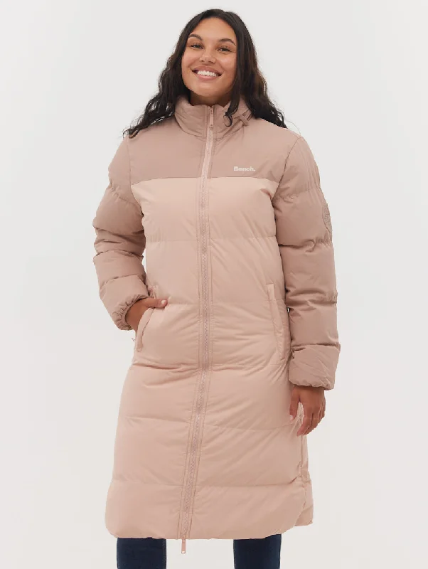 Women's Comfortable Apparel Phyllis Two-Tone Long Parka