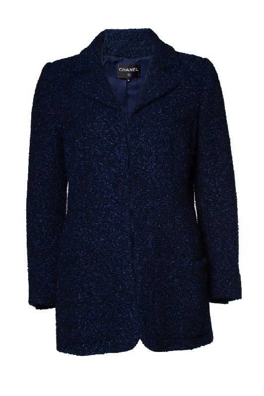 Women's Seasonal Clothing Navy blue and black tweet jacket