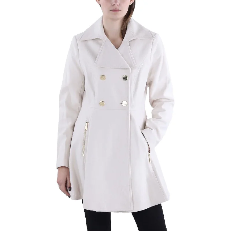 Women's Sporty Clothes Womens Wool Blend Midi Pea Coat