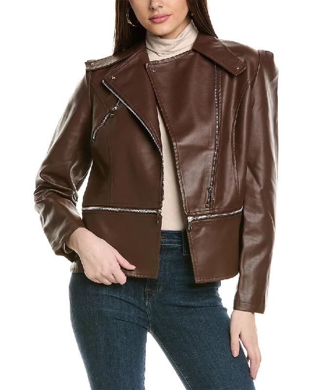 Women's Chic Apparel RENE LION Moto Jacket