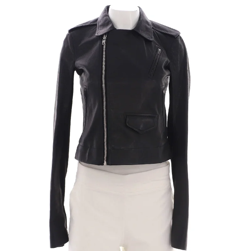 Women's Travel Outfit Set Women's Biker Jacket Leather