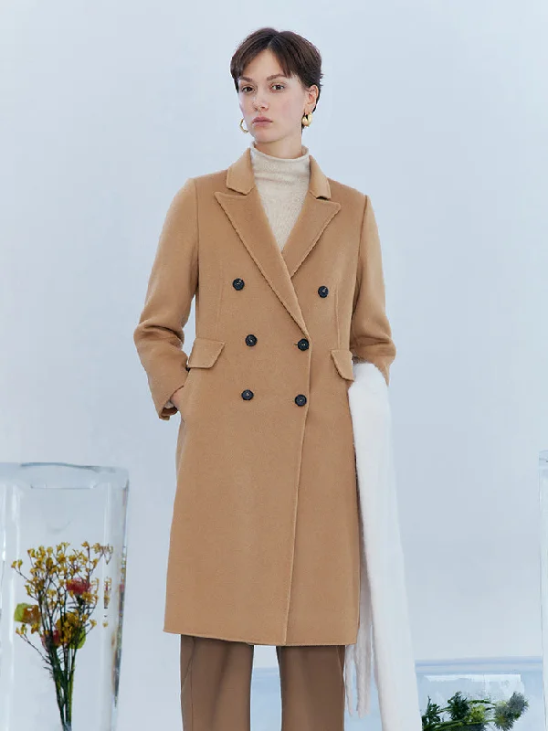 Affordable Women's Clothing Cashmere Double Face Mid-Length Women Coat