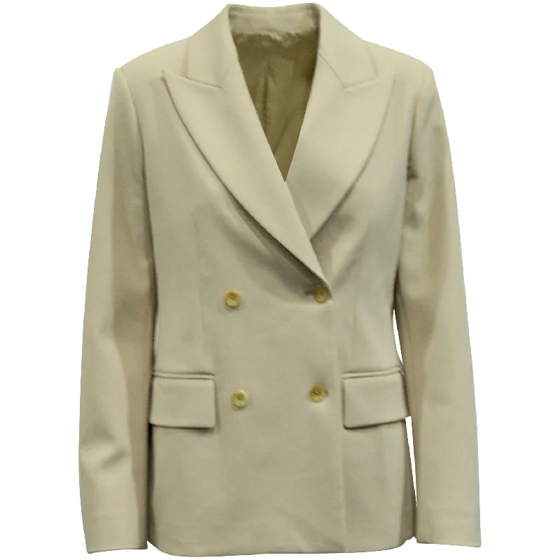 Women's Classic Outfit Joseph Double Breasted Coat in Beige Wool