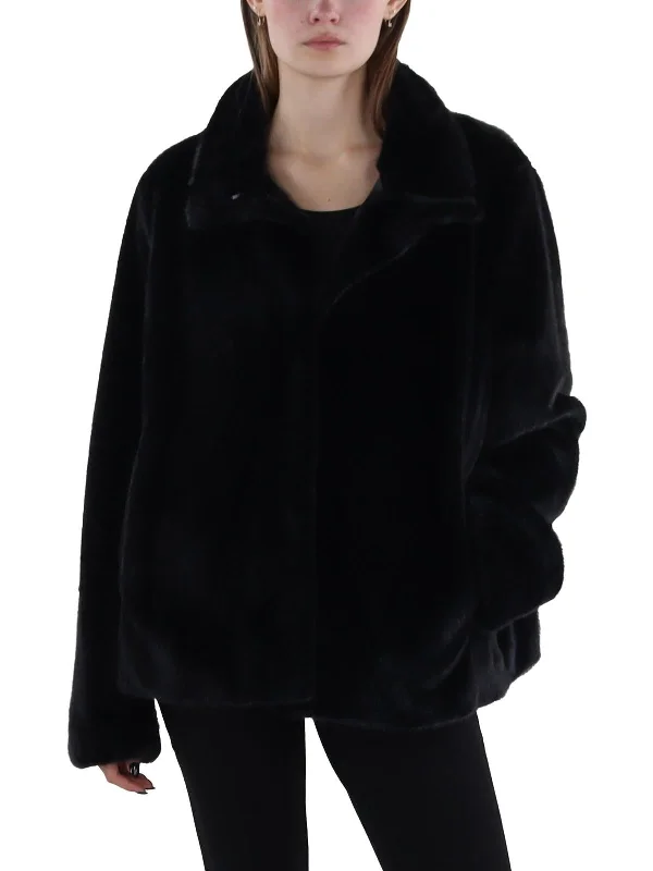 Affordable Women's Clothes Womens Faux Fur Cold Weather Faux Fur Coat