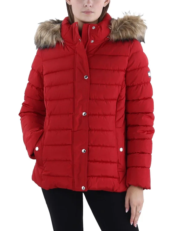 Women's Elegant Apparel Womens Insulated Removable Hood Puffer Jacket