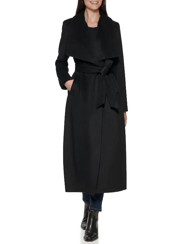 Everyday Fashion Womens Wool Blend Belted Wool Coat