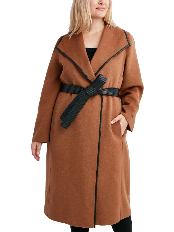 Women's Clothing For Work Plus Womens Wool Blend Long Trench Coat