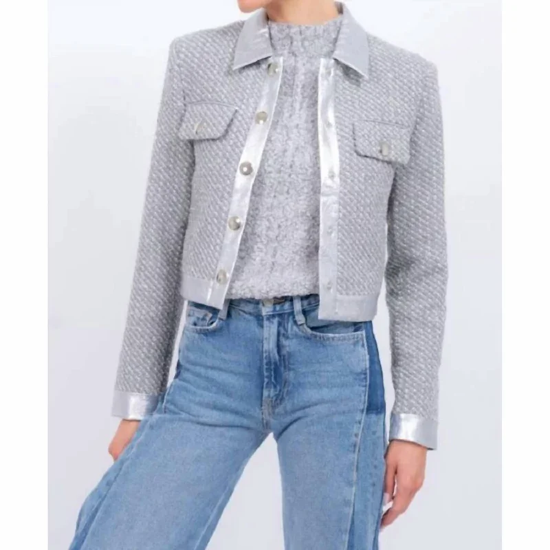 Timeless Women's Garments Pheobe Jacket In Silver