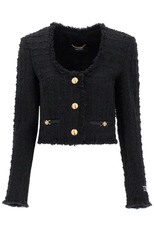 Women's Athletic Outfit Versace Women's Short Tweed Heritage Jacket