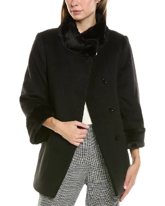 Classic Women's Clothing Styles Cinzia Rocca Icons Wool-Blend Coat