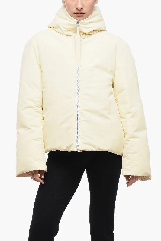 Fashionable Women's Clothes Jil Sander Hooded Oversized Down Jacket