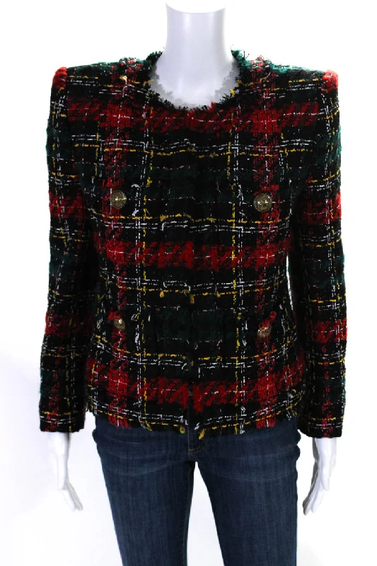 Women's Evening Clothes Balmain Womens Tweed Hook Closure Jacket Multi Colored