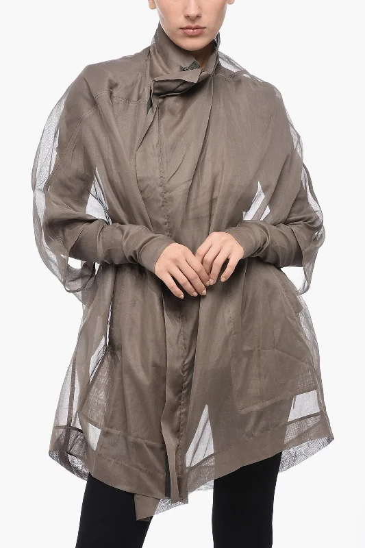 Flash Sale On Trendy Outfits – Don't Miss Out Rick Owens Asymmetric SAILBIKER Coat