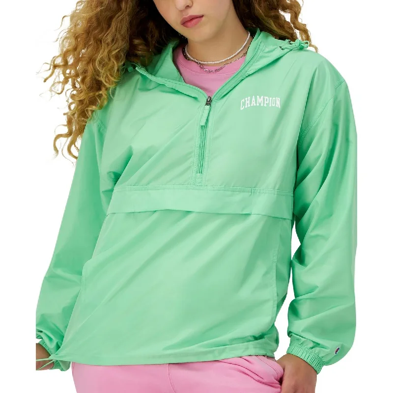 Women's Clothes For The Office Womens Logo 3/4 Zip Windbreaker Jacket