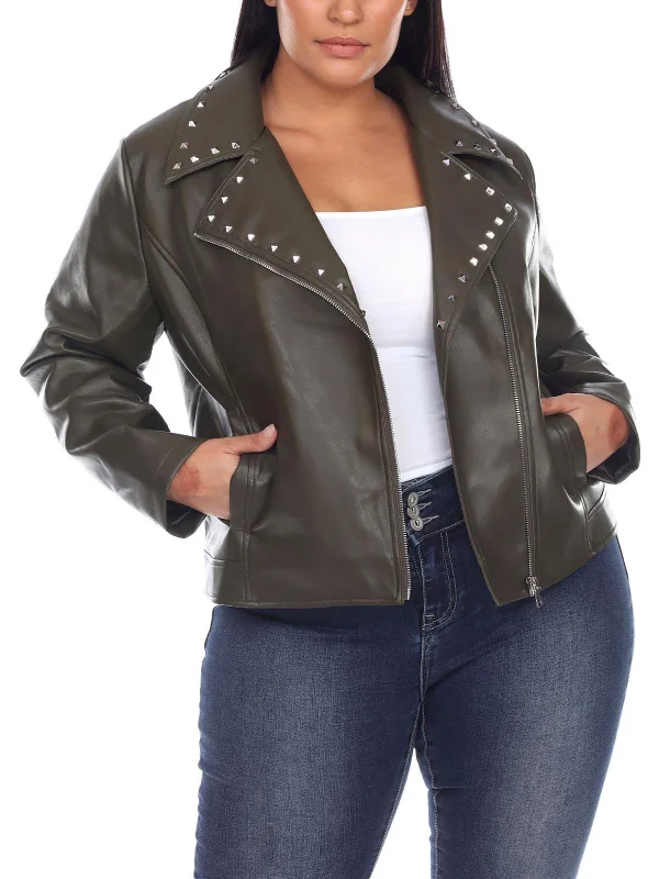 Your Favorite Fashion Pieces Now At Lower Prices Plus Womens Faux Leather Studded Motorcycle Jacket