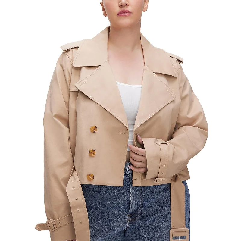 Affordable Luxury Women's Garments Womens Cropped Short Trench Coat